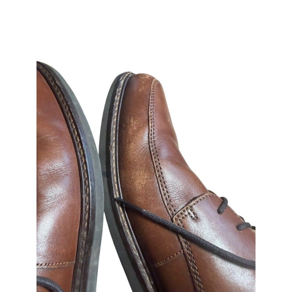 Ecco Holton Mens Dress Shoes Loafers Size 45 US 11 - 11.5 Leather Apron Tie - Picture 10 of 12